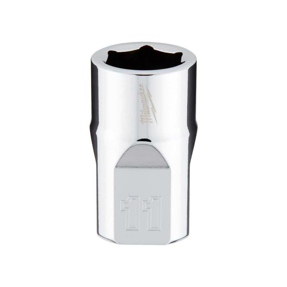 3/8" Drive 11mm Metric Socket with FOUR FLAT™ Sides - AAA Industrial Supply