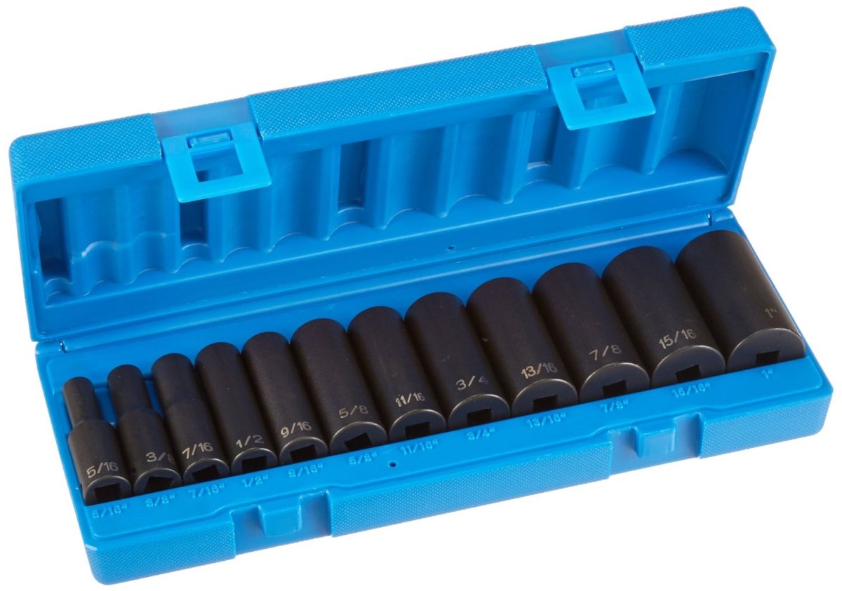3/8" Drive 12 Piece Deep Set - 12 Point - AAA Industrial Supply