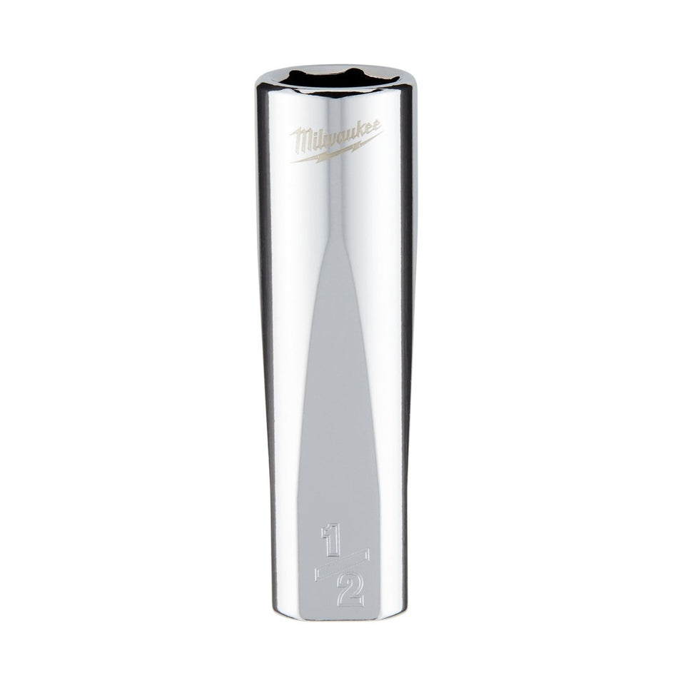 3/8" Drive 1/2" SAE Deep Socket with FOUR FLAT™ Sides - AAA Industrial Supply