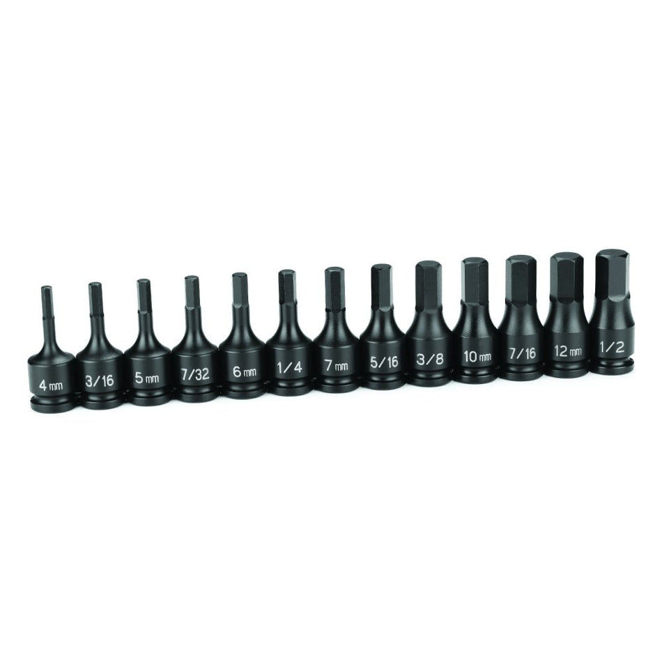 3/8" Drive 13 Pc. Combo Hex Driver SAE/Metric Set - AAA Industrial Supply