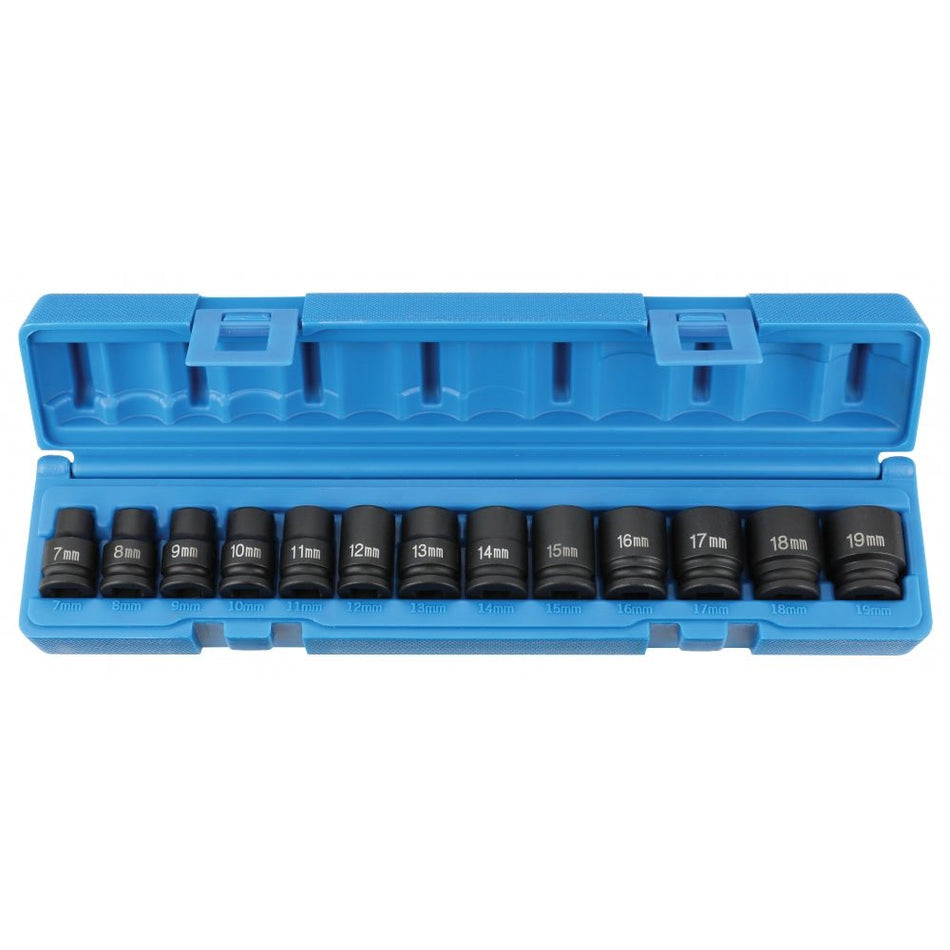 3/8" Drive 13 Pc. Metric Magnetic Impact Set - AAA Industrial Supply