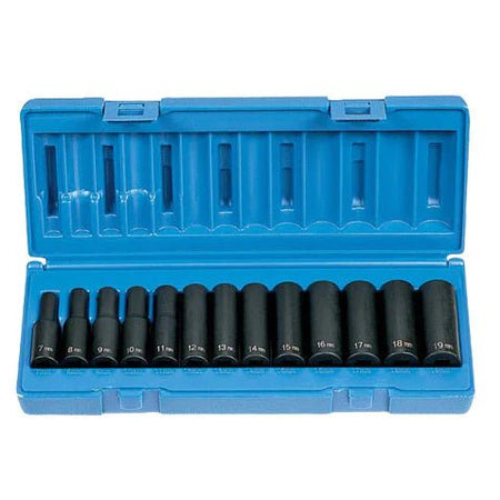 3/8" Drive 13 Piece Deep Metric Set - AAA Industrial Supply
