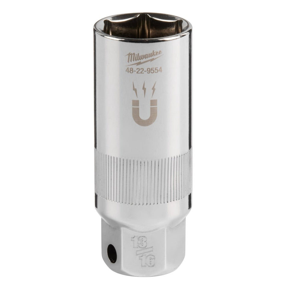 3/8" Drive 13/16" Magnetic Spark Plug Socket - AAA Industrial Supply