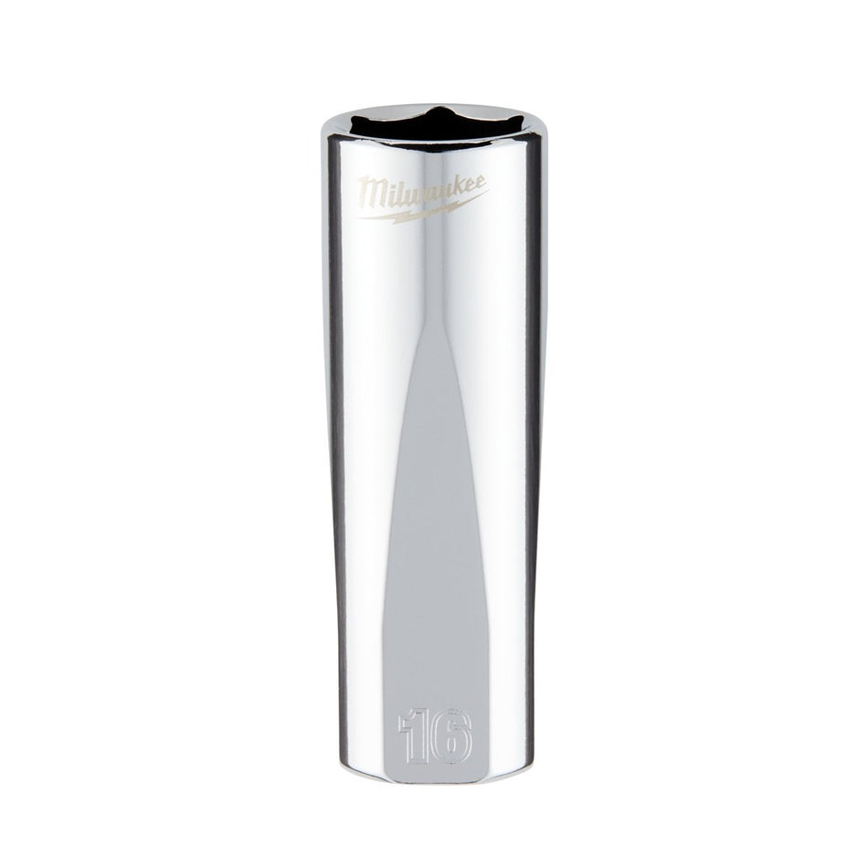 3/8" Drive 16mm Metric Deep Socket with FOUR FLAT™ Sides - AAA Industrial Supply