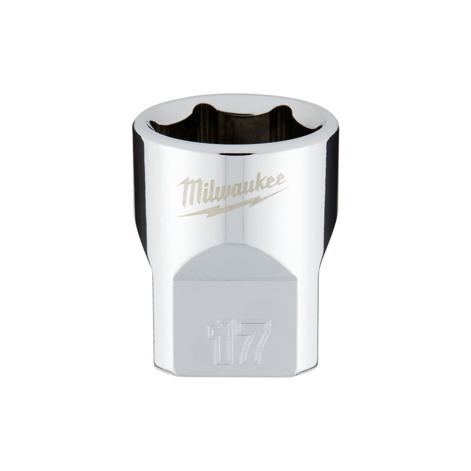 3/8" Drive 17mm Metric Socket with FOUR FLAT™ Sides - AAA Industrial Supply