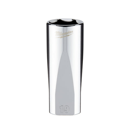 3/8" Drive 19mm Metric Deep Socket with FOUR FLAT™ Sides - AAA Industrial Supply