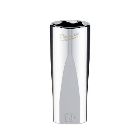 3/8" Drive 19mm Metric Deep Socket with FOUR FLAT™ Sides - AAA Industrial Supply