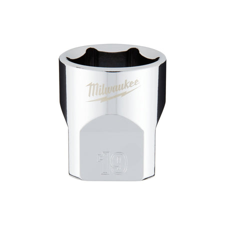 3/8" Drive 19mm Metric Socket with FOUR FLAT™ Sides - AAA Industrial Supply