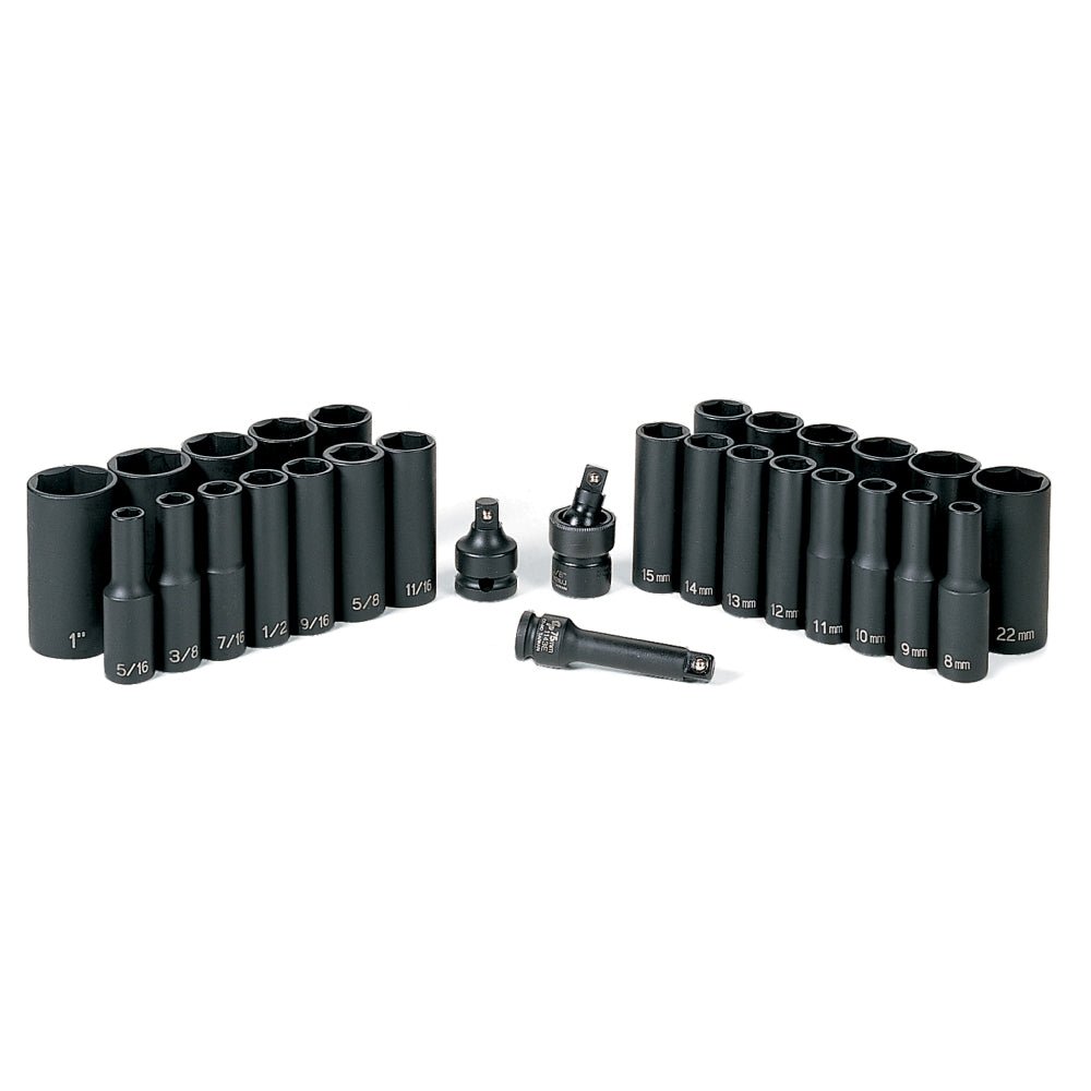 3/8" Drive 29 Piece Deep SAE/Metric Set - AAA Industrial Supply