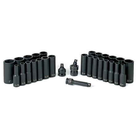 3/8" Drive 29 Piece Deep SAE/Metric Set - AAA Industrial Supply