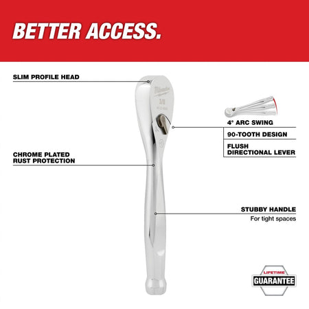 3/8" Drive 5" Ratchet - AAA Industrial Supply