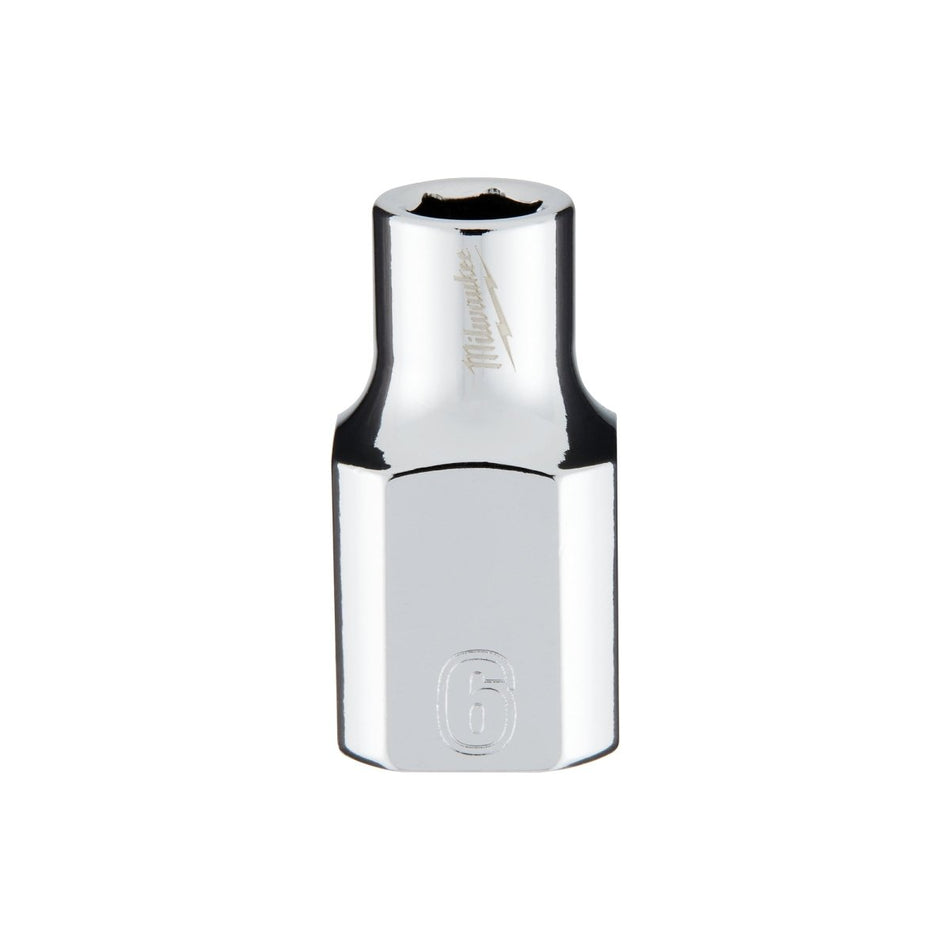 3/8" Drive 6mm Metric Socket with FOUR FLAT™ Sides - AAA Industrial Supply