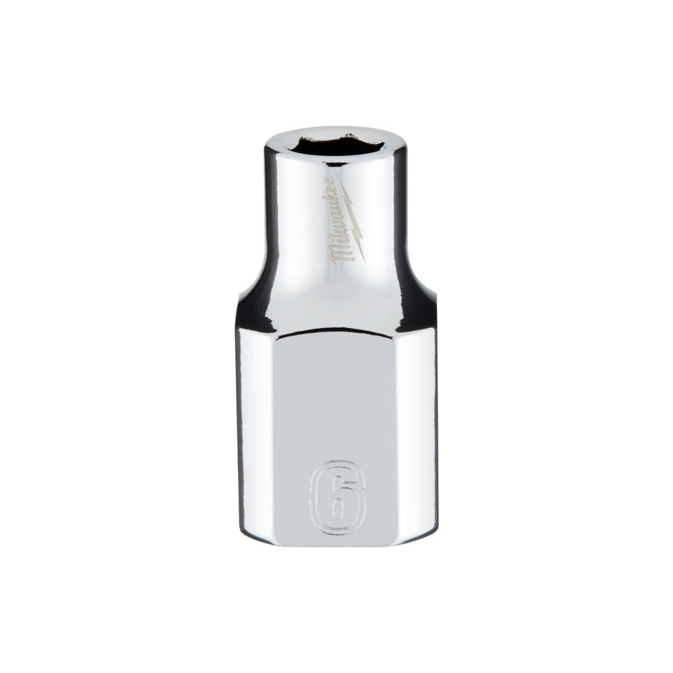 3/8" Drive 6mm Metric Socket with FOUR FLAT™ Sides - AAA Industrial Supply