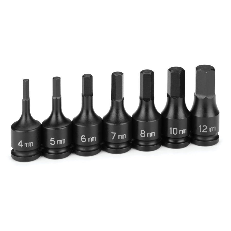 3/8" Drive 7 Piece Hex Driver Metric Set - AAA Industrial Supply