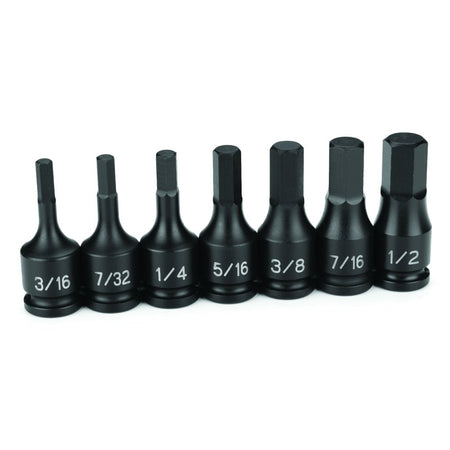3/8" Drive 7 Piece Hex Driver Set - AAA Industrial Supply