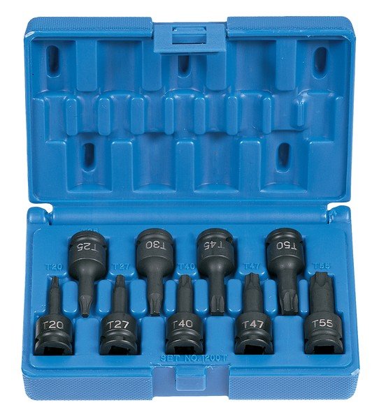 3/8" Drive 9 Piece Internal Star Impact Driver Set - AAA Industrial Supply