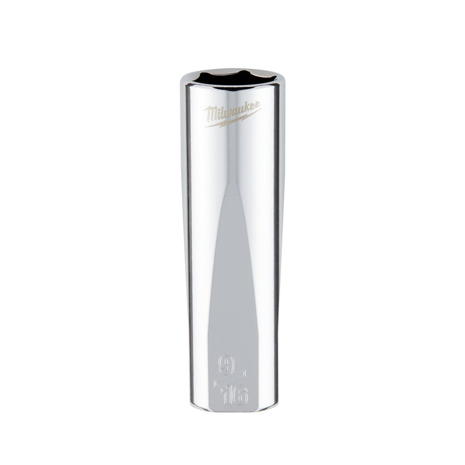 3/8" Drive 9/16" SAE Deep Socket with FOUR FLAT™ Sides - AAA Industrial Supply