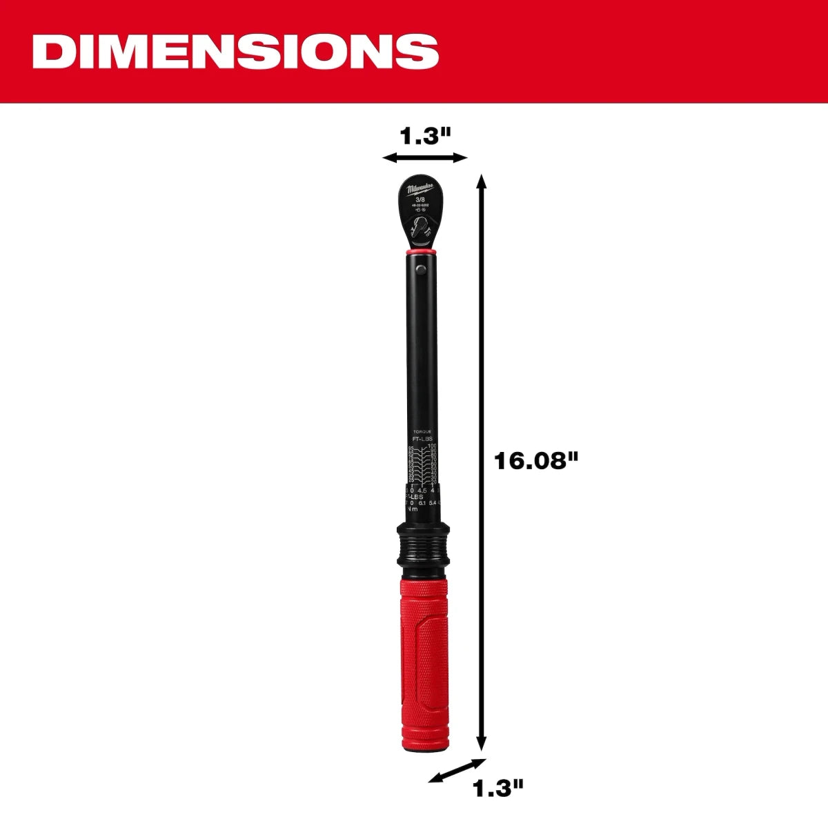 3/8” Drive Click Torque Wrench (20-100 ft·lbf) - AAA Industrial Supply