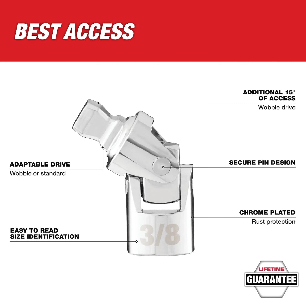 3/8" Drive Universal Joint - AAA Industrial Supply