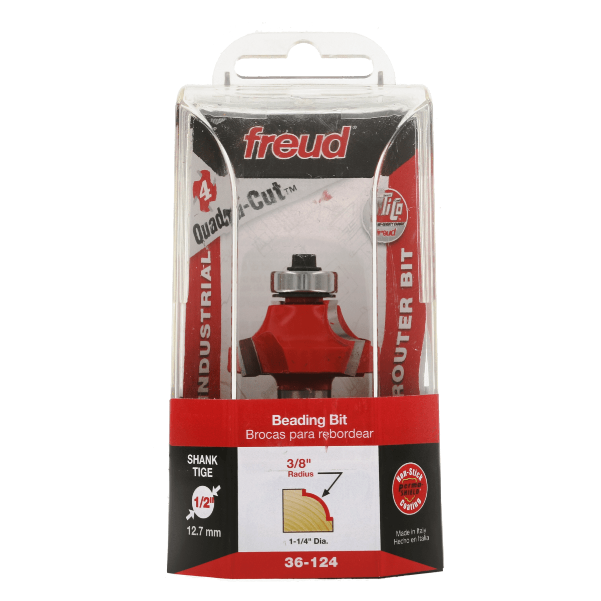 3/8" Quadra - Cut Radius Beading Bit - AAA Industrial Supply