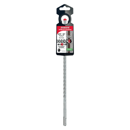 3/8" x 10" x 12" Rebar Demon™ SDS - Plus 4 - Cutter Full Carbide Head Hammer Drill Bit - AAA Industrial Supply