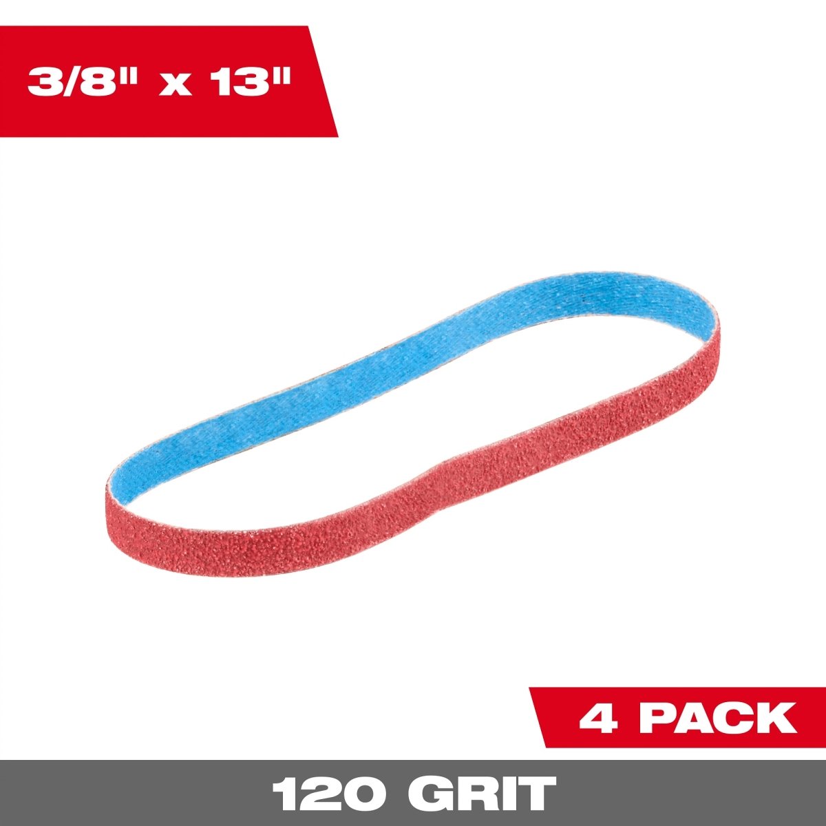 3/8” x 13” 120 Grit Bandfile Belts – 4 pack - AAA Industrial Supply