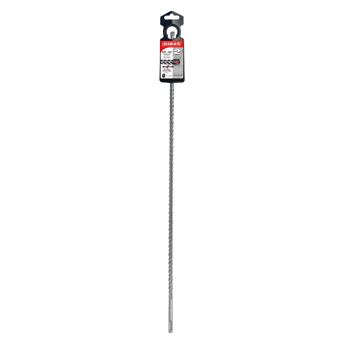 3/8" x 22" x 24" SDS - Plus 2 - Cutter Carbide - Tipped Hammer Drill Bit - AAA Industrial Supply