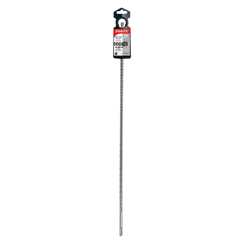 3/8" x 22" x 24" SDS - Plus 2 - Cutter Carbide - Tipped Hammer Drill Bit - AAA Industrial Supply