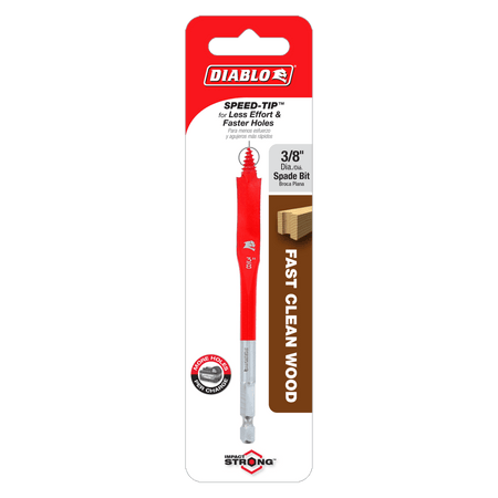 3/8" x 4" Spade Bit for Wood - AAA Industrial Supply