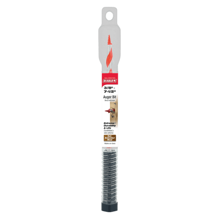 3/8" x 7 - 1/2" Auger Bit for Wood & Nail - Embedded Wood - AAA Industrial Supply