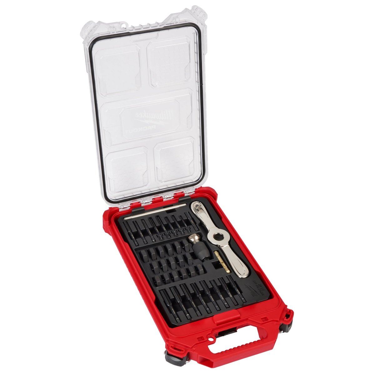 38PC Metric Tap & Die PACKOUT™ Set w/ HEX - LOK™ 2 - in - 1 Handle - AAA Industrial Supply