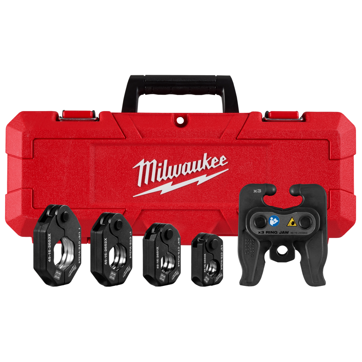 Milwaukee 1/2" - 1-1/4" CTS-V Pivoting Press Ring Kit for M12™ FORCE LOGIC™ Press Tool