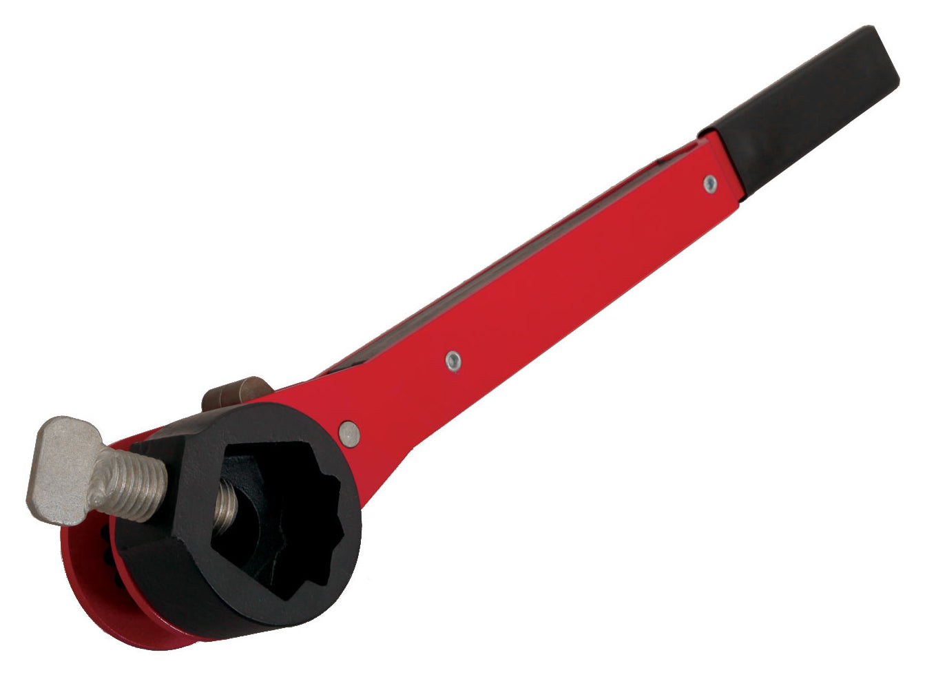 Ratcheting Hydrant Wrench, 1-3/4 in Pentagon, 1-1/4 in Square Capacity, 18 in OAL