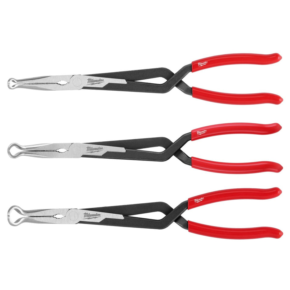 3PC Long Reach Hose Grip Pliers Set - AAA Industrial Supply