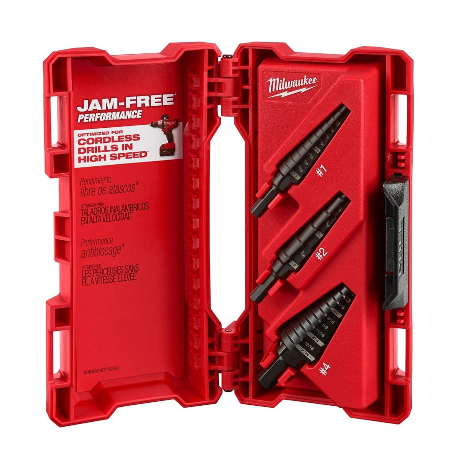 3PC Step Drill Bit Set - AAA Industrial Supply