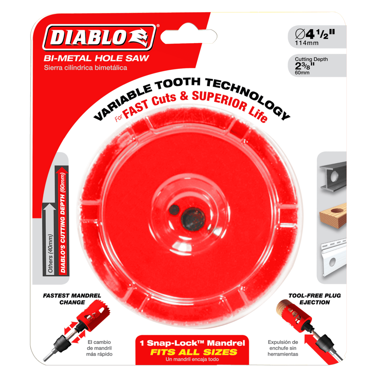 4 - 1/4" Bi - Metal Hole Saw - AAA Industrial Supply
