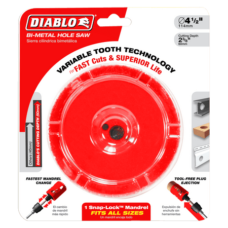 4 - 1/4" Bi - Metal Hole Saw - AAA Industrial Supply