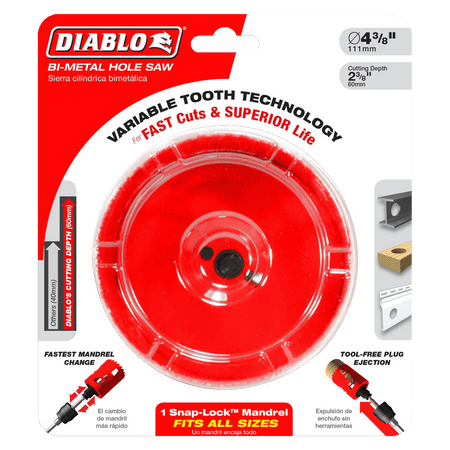 4 - 3/8" Bi - Metal Hole Saw - AAA Industrial Supply