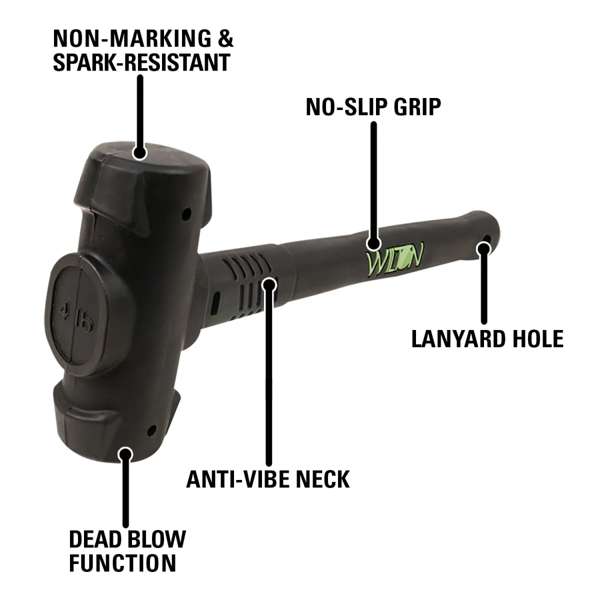 4 Lb 16 BASH Dead Blow Hammer - AAA Industrial Supply