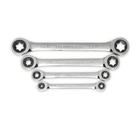 4 Piece Double Box Ratcheting E - Torx® Wrench Set - AAA Industrial Supply