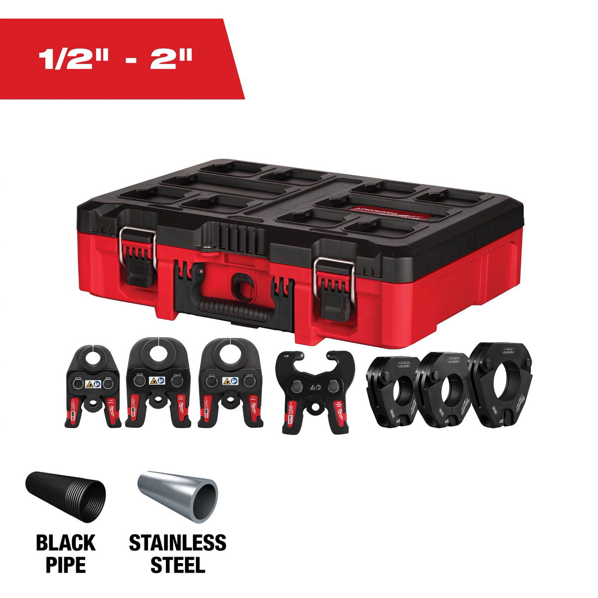 Milwaukee 1/2"- 2" IPS-P Jaw and Pivoting Ring Kit for M18™ FORCE LOGIC™ Press Tools