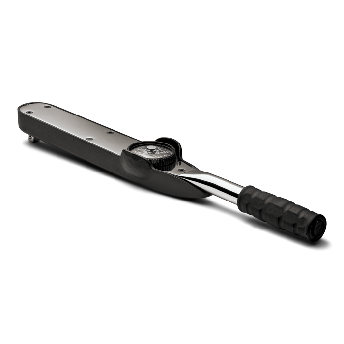 3/8" Drive Dial Type Torque Wrench 120-600 in lbs
