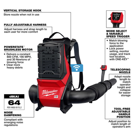 Milwaukee MX FUEL™ Backpack Blower Kit