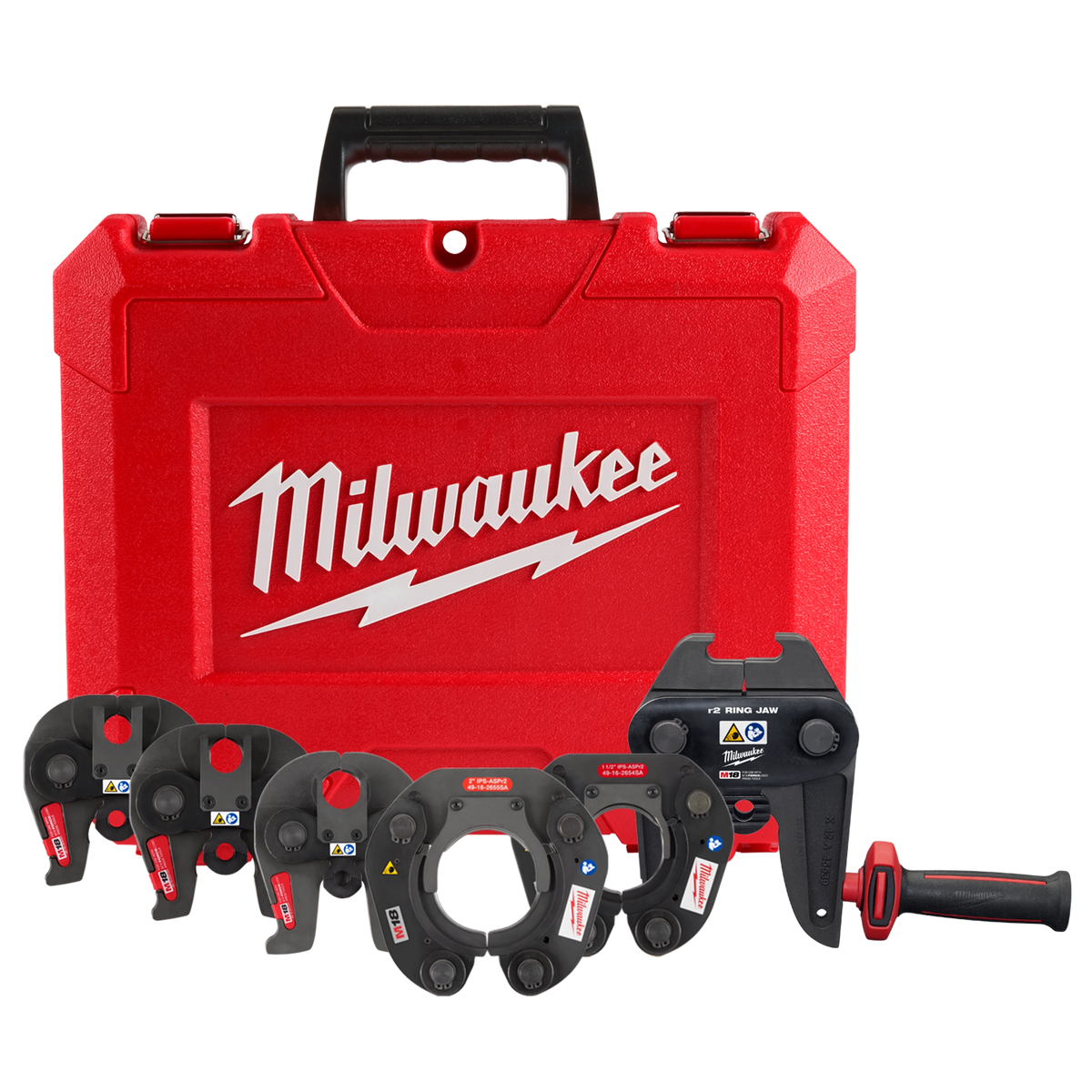 Milwaukee ½” – 2” IPS-ASP Press Jaw & Ring Kit for M18™ FORCE LOGIC™ Long Throw Press Tool