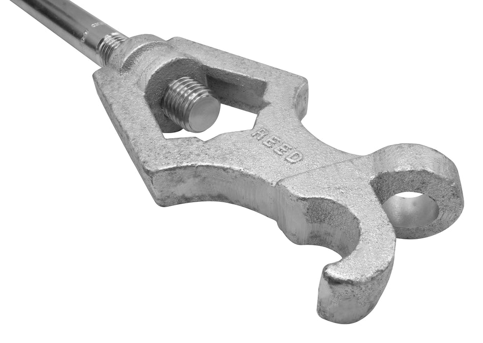 Hydrant Wrench, 1-3/4 in Pentagon, 1-1/4 in Square Capacity, 20 in OAL, Ductile Tool