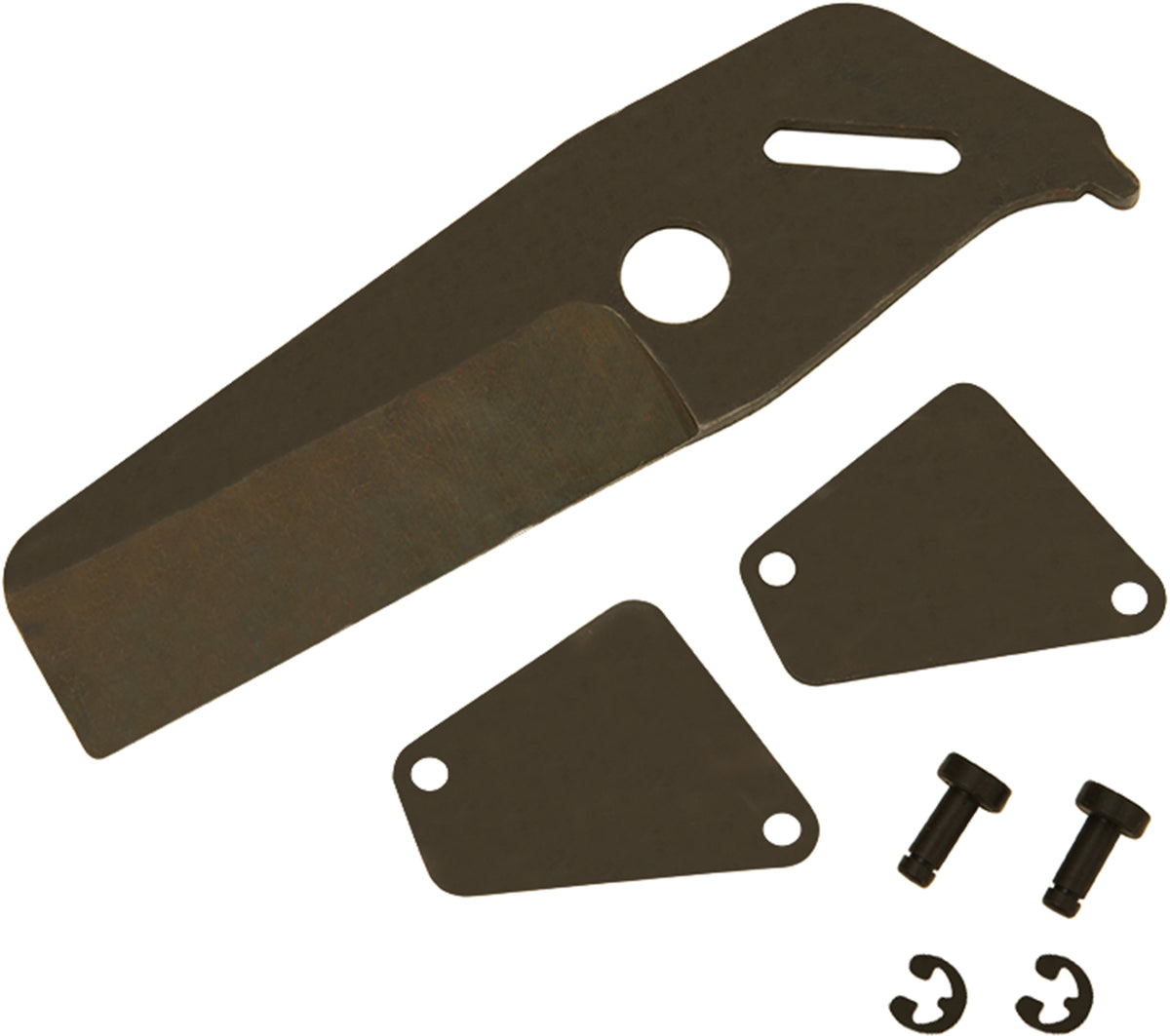 Replacement Blade With Pins and Clips, 4-1/4 in L, 1-3/8 in W, Steel
