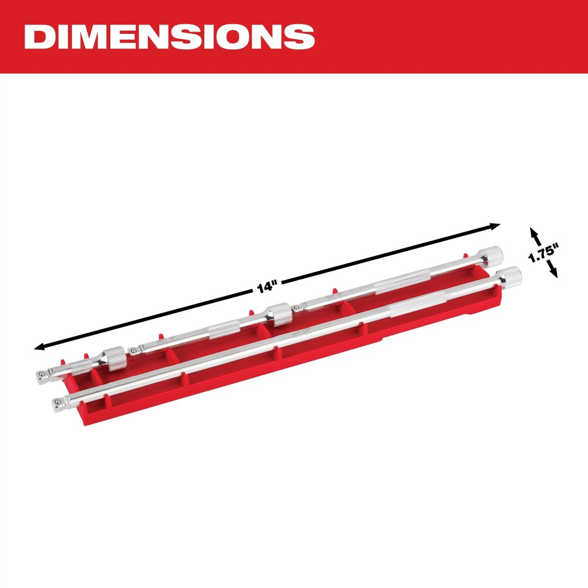 4pc 1/4” Drive Wobble Extension Set - AAA Industrial Supply