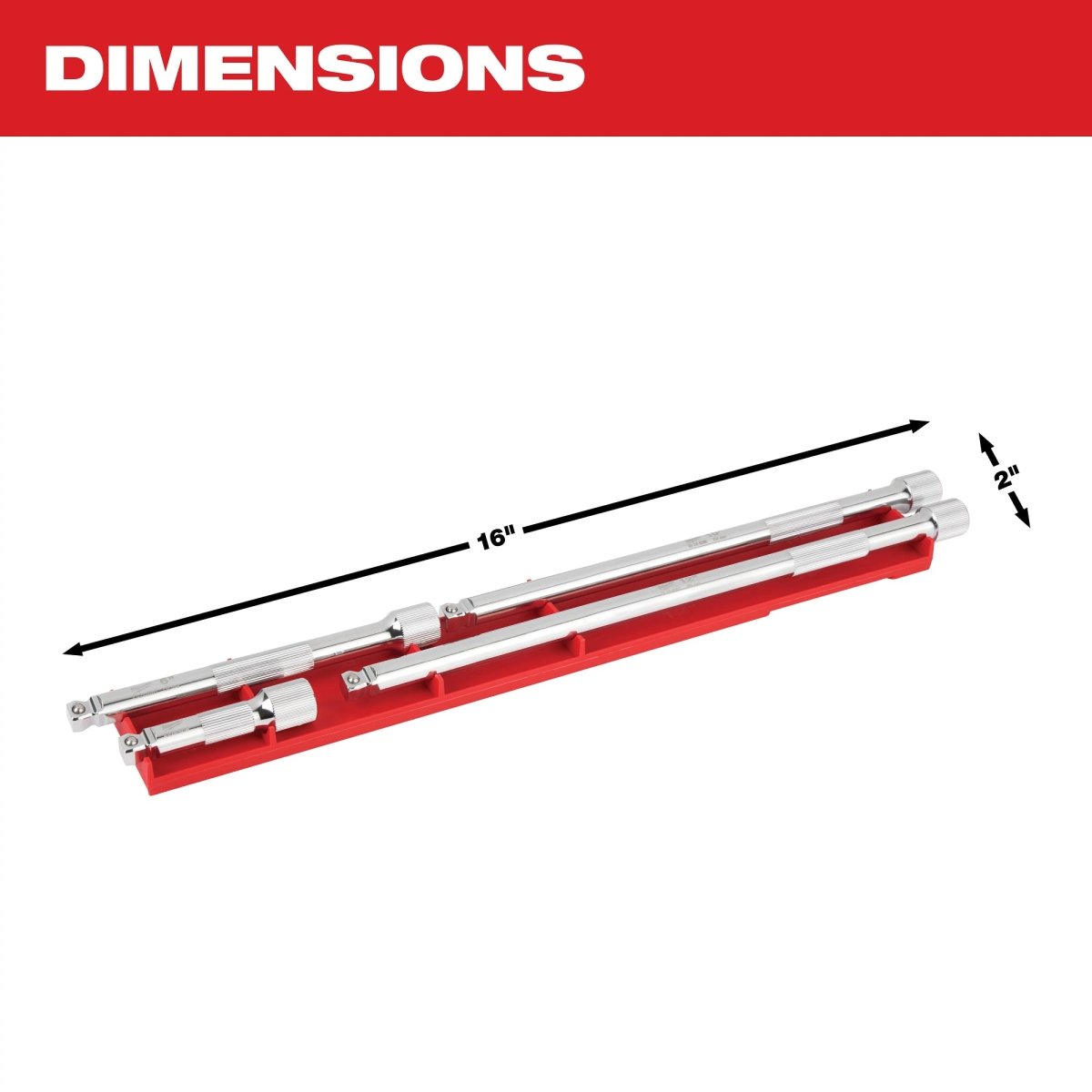 4pc 3/8” Drive Wobble Extension Set - AAA Industrial Supply