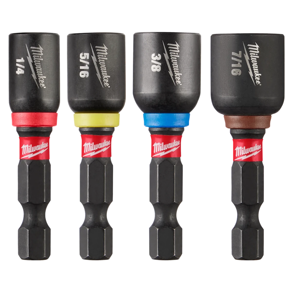 4PC SHOCKWAVE™ Impact Duty 1-7/8" Magnetic Nut Driver Set - AAA Industrial Supply