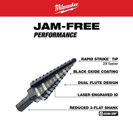 4PC Step Drill Bit Set - AAA Industrial Supply